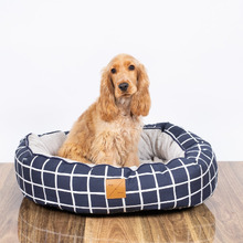 Check 4 Seasons Cotton Round Dog Bed